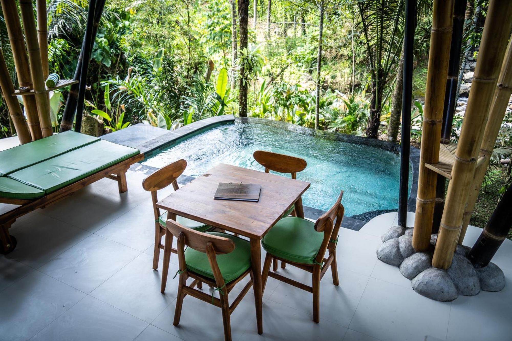 Villa Eco Bamboo Island Bali - Bamboo House #3 Selat Esterno foto