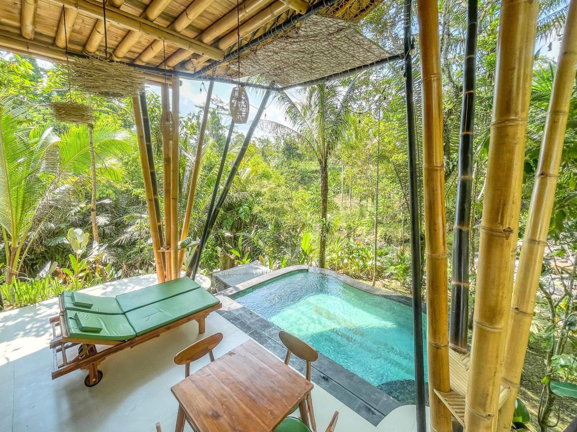 Villa Eco Bamboo Island Bali - Bamboo House #3 Selat Esterno foto